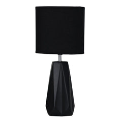 Oriel Lighting Table Lamps Shelly Ceramic Table Lamp in Black or White Lights-For-You OL90115BK 9324879221221