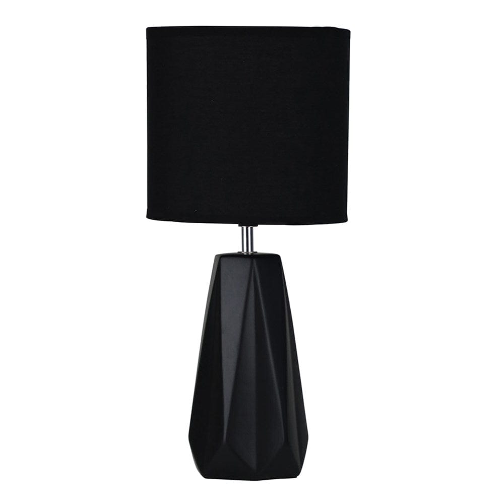 Oriel Lighting Table Lamps Black Shelly Table Lamp in Black or White Lights-For-You OL90115BK