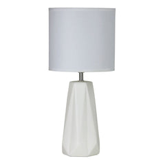 Oriel Lighting Table Lamps White Shelly Table Lamp in Black or White Lights-For-You OL90115WH