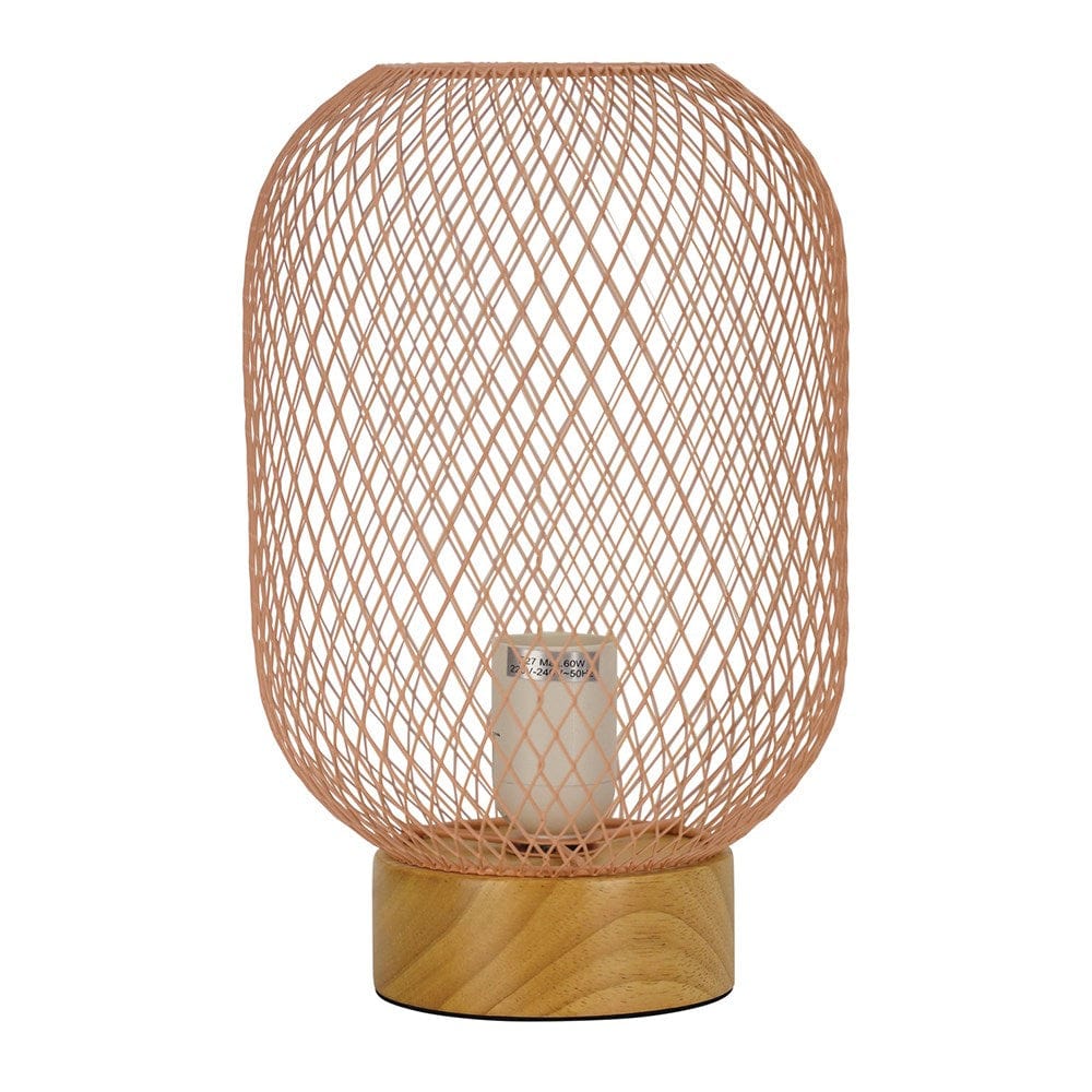 Oriel Lighting Table Lamps Tilda Mesh Table Lamp Lights-For-You OL90130PK 9324879221306