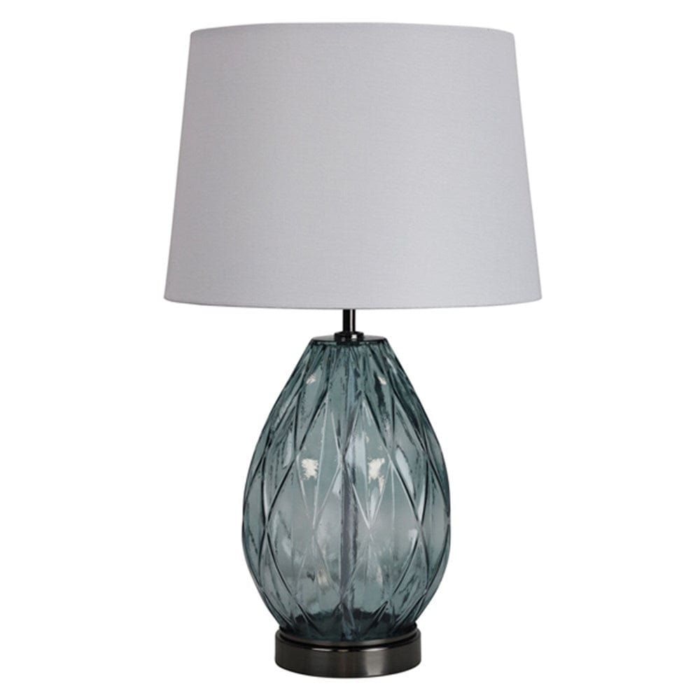 Oriel Lighting Table Lamps Venice Glass Table Lamp Smoke Lights-For-You OL98889 9324879222648