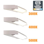 Oriel Lighting Vanity Lights MODE.120 CTS LED Vanity Light Lights-For-You OL60853/1200WH 9324879224741