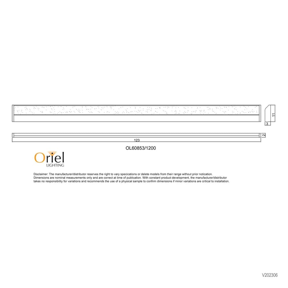 Oriel Lighting Vanity Lights MODE.120 CTS LED Vanity Light Lights-For-You OL60853/1200WH 9324879224741