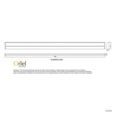 Oriel Lighting Vanity Lights MODE.120 CTS LED Vanity Light Lights-For-You OL60853/1200WH 9324879224741