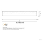 Oriel Lighting Vanity Lights MODE.60 CTS LED Vanity Light 10w 600mm in White Lights-For-You OL60853/600WH 9324879224758