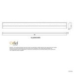 Oriel Lighting Vanity Lights MODE.90 CTS LED Vanity Light 14w 900mm in White Lights-For-You OL60853/900WH 9324879224765