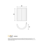 Oriel Lighting Wall Sconce Oriel Lighting Mia Wall Sconce Plaster Lights-For-You OL53514