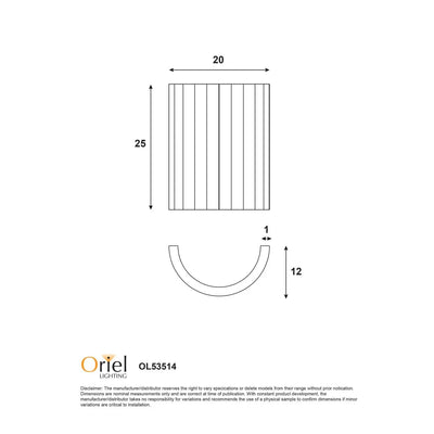 Oriel Lighting Wall Sconce Oriel Lighting Mia Wall Sconce Plaster Lights-For-You OL53514