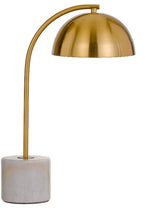 ortez Floor Lamp in Black/Antique Gold or White/Antique Gold