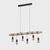 Townshend Ultra Modern Timber Pendant Light 6 Light