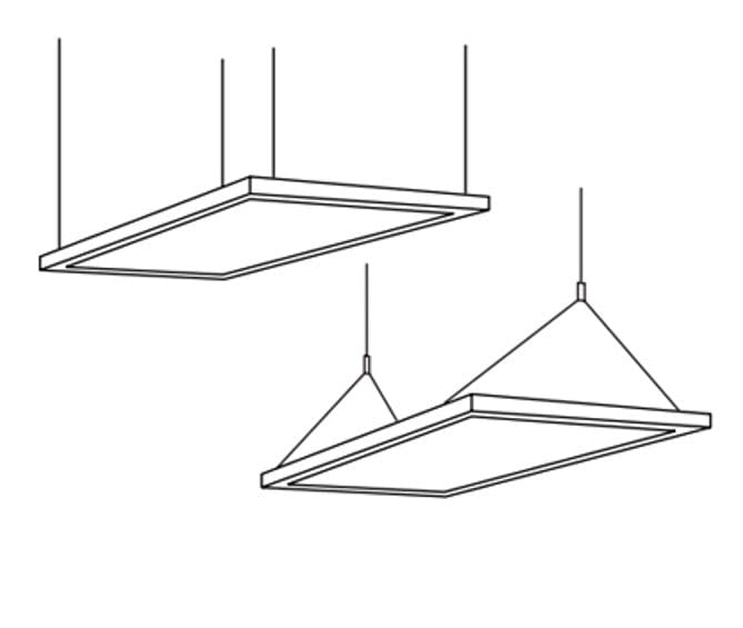 SAL Lighting Accessories LED Panel Suspension Drops Lights-For-You