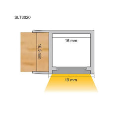 SAL Lighting Aluminium Profile SLT LED Strip Channel Clip 1M or 2M Lights-For-You