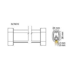 SAL Lighting Aluminium Profile SLT LED Strip Channel Oval 1200mm Lights-For-You SLT6010