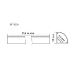 SAL Lighting Aluminium Profile SLT LED Strip Channel Winged 2M Lights-For-You SLT5000/2