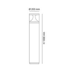 SAL Lighting Bollard Lighting LED Bollard Light 18W Lights-For-You SLA7102SL