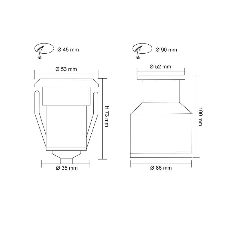 SAL Lighting Inground Lights Glow LED Inground Light 3w Lights-For-You SL7362WW/SLS