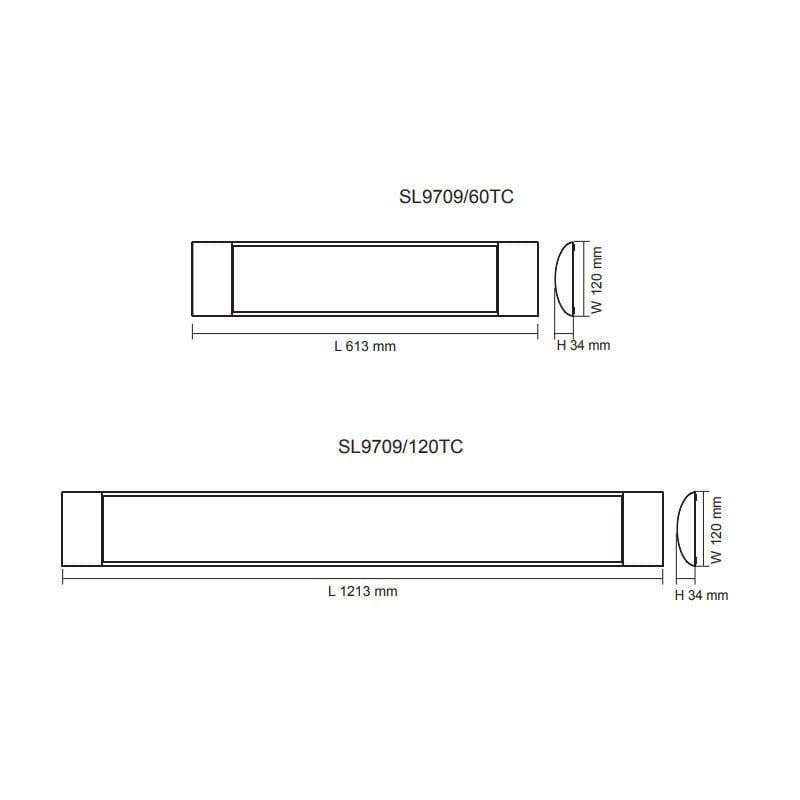 SAL Lighting LED Battens Blade LED Batten White Sunny Lighting Lights-For-You