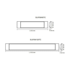 SAL Lighting LED Battens Blade LED Batten White Sunny Lighting Lights-For-You