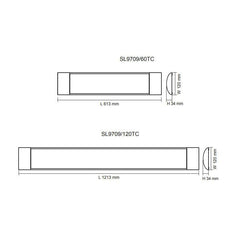 SAL Lighting LED Battens Blade LED Batten White Sunny Lighting Lights-For-You