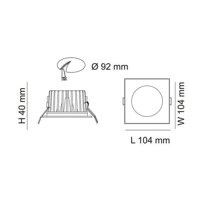 SAL Lighting LED Downlights 92mm LED Downlight 10w Lights-For-You