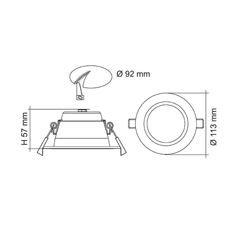 SAL Lighting LED Downlights 92mm LED Downlight 10w Lights-For-You