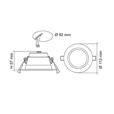 SAL Lighting LED Downlights 92mm LED Downlight 10w Lights-For-You