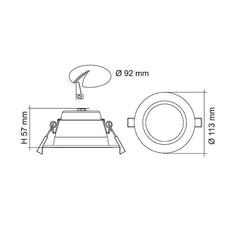 SAL Lighting LED Downlights 92mm LED Downlight 10w Lights-For-You