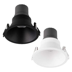 SAL Lighting LED Downlights 92mm Ripple Effect Shield LED Downlight 9w Black, White 3k S9011WW/SFI Lights-For-You