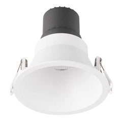SAL Lighting LED Downlights White 92mm Ripple Effect Shield LED Downlight 9w Black, White 3k S9011WW/SFI Lights-For-You S9011WW/WH/SFI