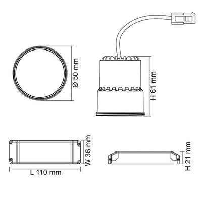 SAL Lighting LED Downlights Ripple Effect Shield LED Downlight Lights-For-You