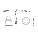 SAL Lighting LED Downlights UNIFIT 75mm LED Downlight 9w Lights-For-You