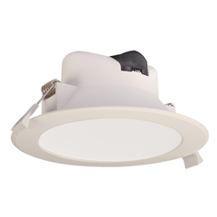 SAL Lighting LED Downlights White Wave 12W Dimmable LED Downlight With Satin Nickel Ring - Tri Colour - S9066TC WH SN/RING Lights-For-You S9066TC WH