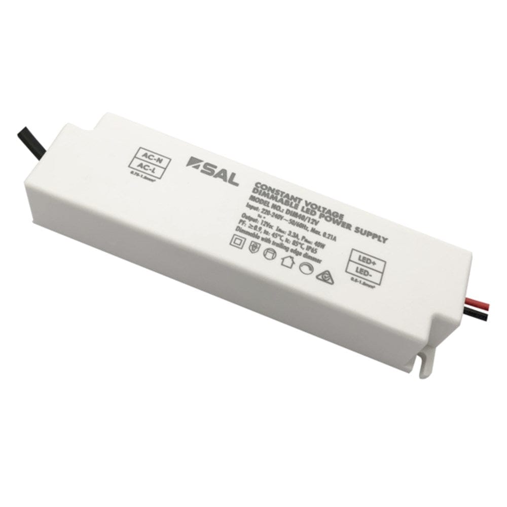 SAL Lighting LED Drivers 12v Constant Voltage LED Driver 40w Dimmable Lights-For-You DIM40/12V