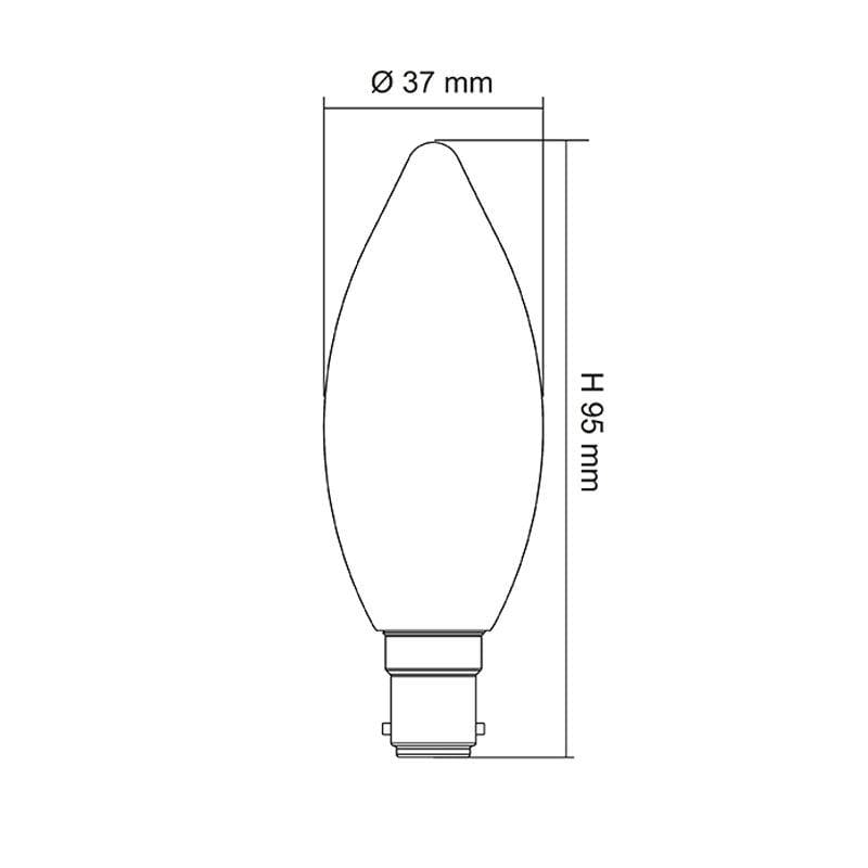 SAL Lighting LED Globes Candle LED 4w Daylight Dimmable Lights-For-You