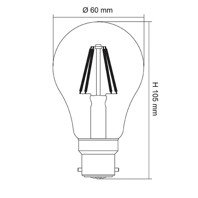 SAL Lighting LED Globes LED Clear Lamp 4w B22/E27 Lights-For-You