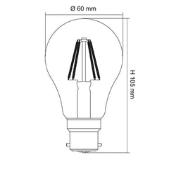 SAL Lighting LED Globes LED Clear Lamp 4w B22/E27 Lights-For-You