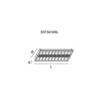 SAL Lighting LED Louver Troffer L-LINE MKII LED Louver Troffer Sunny Lighting Lights-For-You S9734/606L/CW