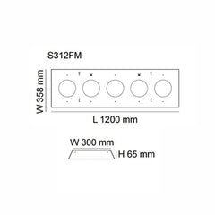 SAL Lighting LED Panel Frame LED Panel Surface Mounted Frame White Lights-For-You S312FM