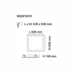 SAL Lighting LED Panel Frame LED Panel Surface Mounted Frame White Lights-For-You S606FM