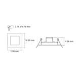 SAL Lighting Step Lights Broom 3W LED Step Light Lights-For-You