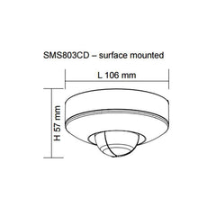 SAL Lighting Surface Mounted Infrared Sensor Surface Mounted/Recessed Lights-For-You SMS803CD