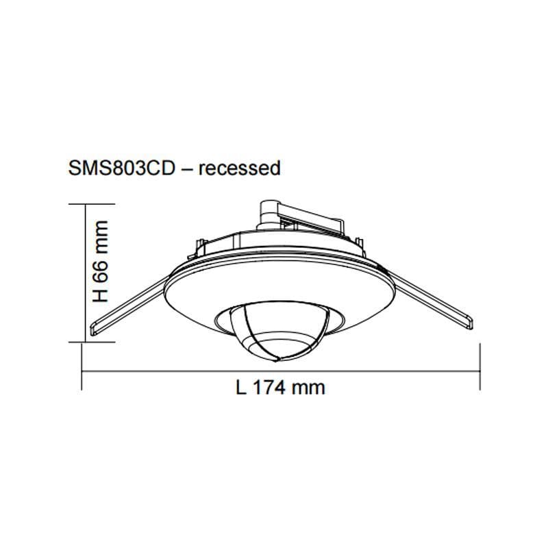 SAL Lighting Surface Mounted Infrared Sensor Surface Mounted/Recessed Lights-For-You SMS803CD