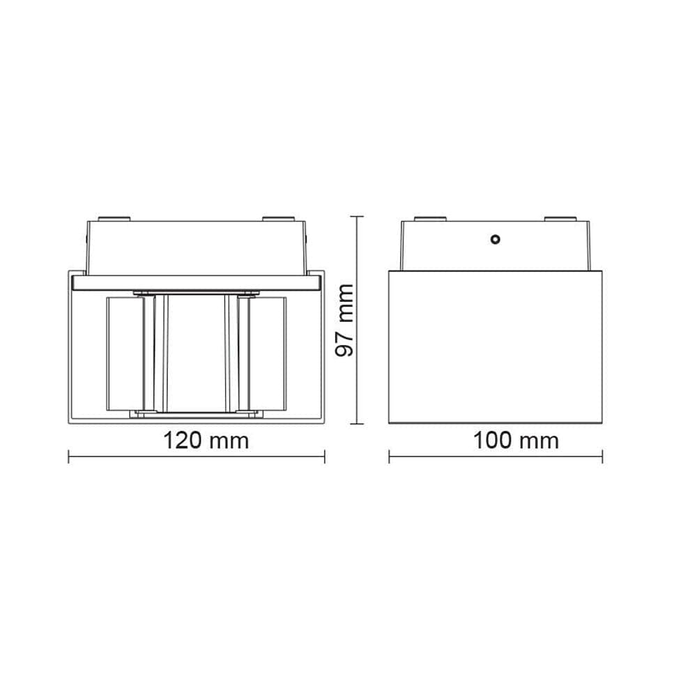 SAL Lighting Wall Lights Cube II 10W LED Up/Down Wall Light Lights-For-You