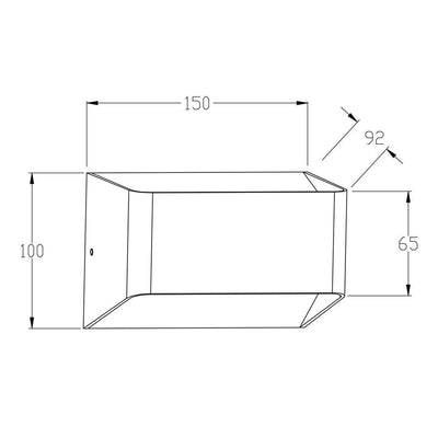 SAL Lighting Wall Lights Lounge III 10W LED Up/Down Wall Light Lights-For-You