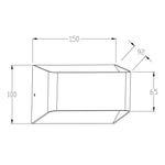 SAL Lighting Wall Lights Lounge III 10W LED Up/Down Wall Light Lights-For-You