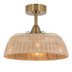 14' Harlow DC Ceiling Fan Black, Gold with Light 5507228, 5507229 Vencha Lighting
