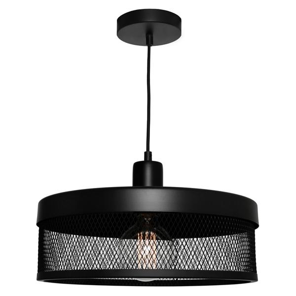 Black Industrial Mesh Pendant Light