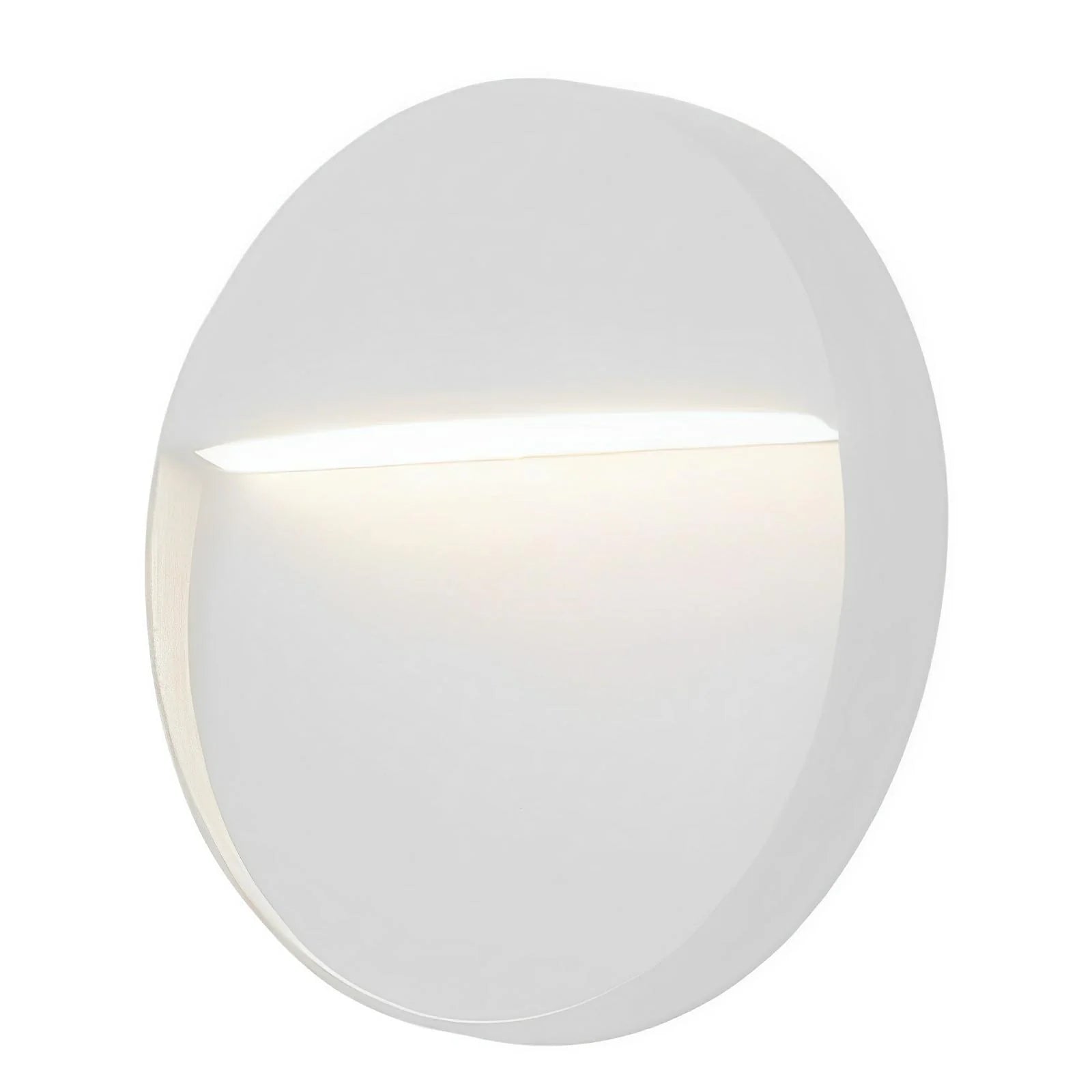 Architectural Round LED Step Light CCT 4w in Black or White 11cm Diameter