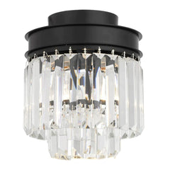 Telbix Lighting Batten Fix Lights Serene Batten Fix in Black & Crystal Lights-For-You SERENE BF20-BK 9329501061558