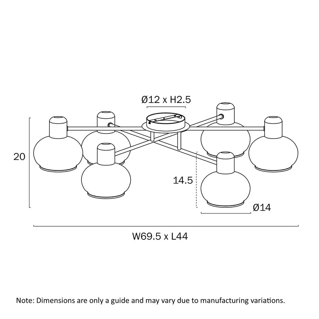 Telbix Lighting Ceiling Lights Marbell Close To Ceiling Lights-For-You